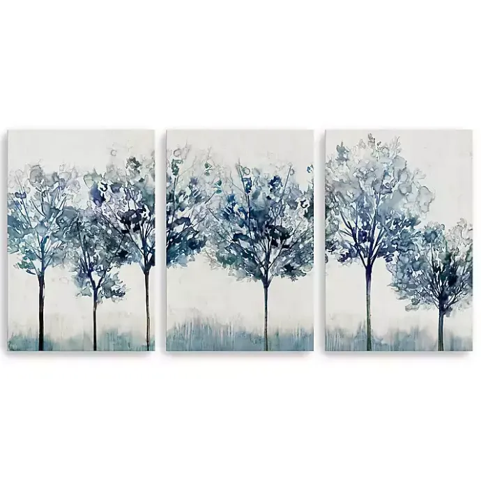 New Kirklands Home Indigo Forest Light Canvas Art Prints, 32x48