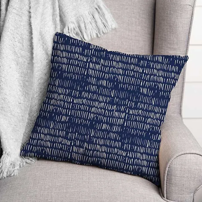 Clearance Kirklands Home Indigo Thatch Outdoor Throw Pillow