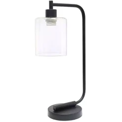 Kirklands Home Industrial Black Iron Desk Lamp Clear