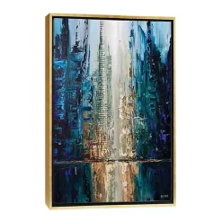 Discount Kirklands Home Infinite Reflection Abstract Canvas Framed Art