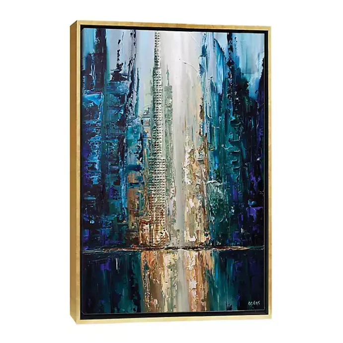 Discount Kirklands Home Infinite Reflection Abstract Canvas Framed Art