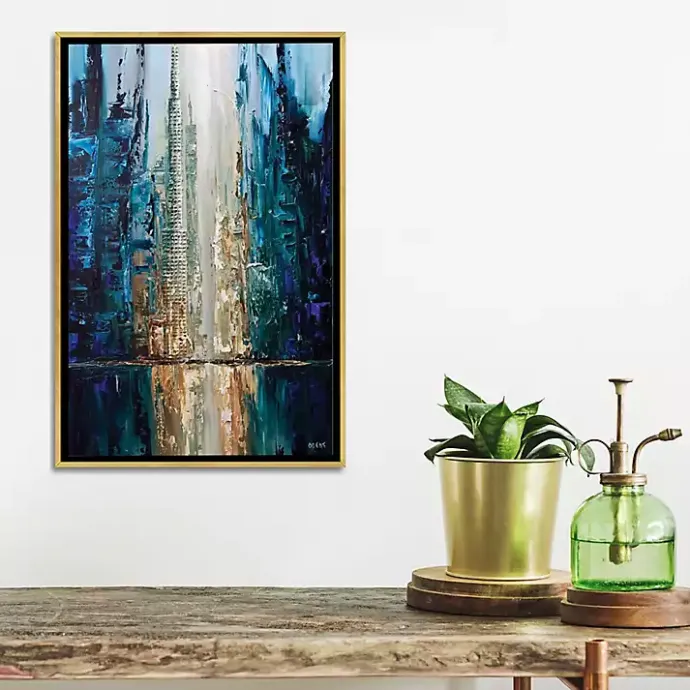 Discount Kirklands Home Infinite Reflection Abstract Canvas Framed Art