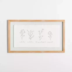 Online Kirklands Home Inhale Exhale Floral Wall Plaque White