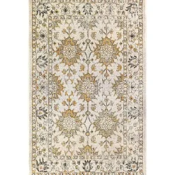 Best Kirklands Home Irene Yellow Daffodil Outdoor Area Rug, 6x9