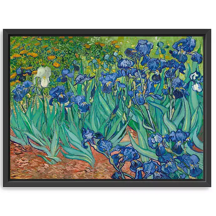 Discount Kirklands Home Irises Framed Canvas Art Print, 26x20 in.
