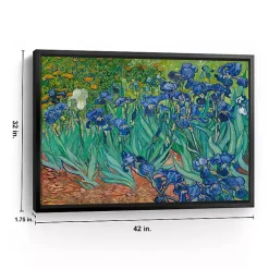 Online Kirklands Home Irises Framed Canvas Art Print, 42x32 in.