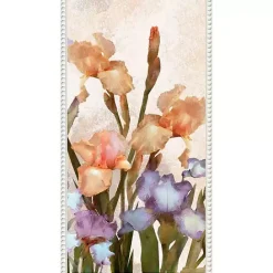 New Kirklands Home Irises Panel Framed Canvas Art Print