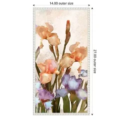 New Kirklands Home Irises Panel Framed Canvas Art Print