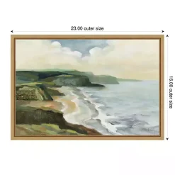 Best Kirklands Home Irish Coast Framed Canvas Art Print