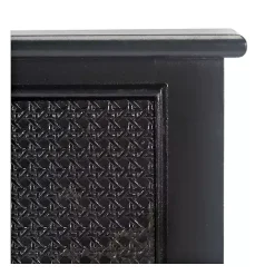 Discount Kirklands Home Irma Textured Drawers Console Table Black