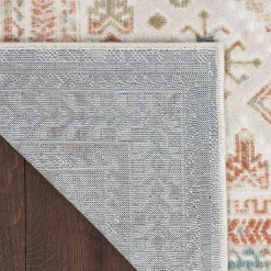Kirklands Home Irsia White Traditional Area Rug, 5x7