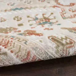 Kirklands Home Irsia White Traditional Area Rug, 5x7