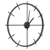 New Kirklands Home Isaac Black Modern Wall Clock