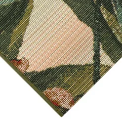 Sale Kirklands Home Island Leaf Outdoor Rug, 4x7 Multi