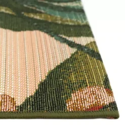 Sale Kirklands Home Island Leaf Outdoor Rug, 4x7 Multi