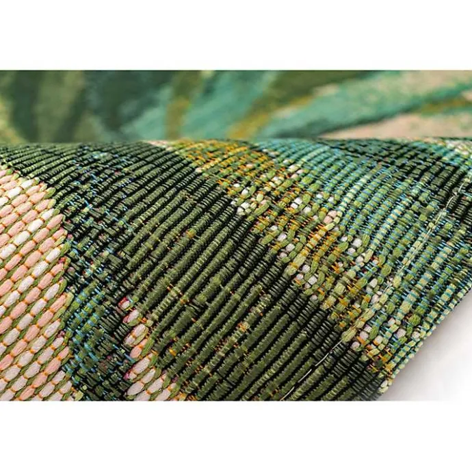 Sale Kirklands Home Island Leaf Outdoor Rug, 4x7 Multi