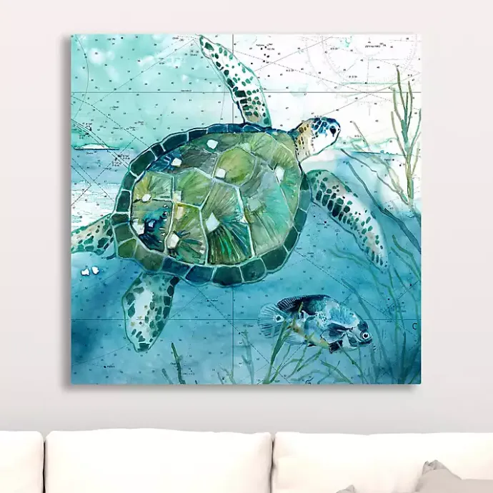 Sale Kirklands Home Island Swim I Giclee Canvas Art Print