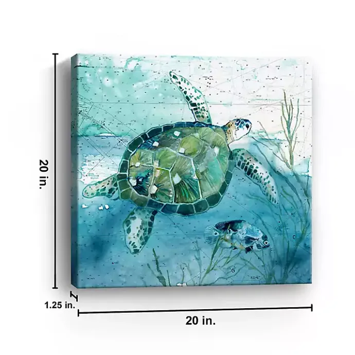 Sale Kirklands Home Island Swim I Giclee Canvas Art Print