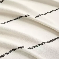 Clearance Kirklands Home and Black Striped King Coverlet Ivory
