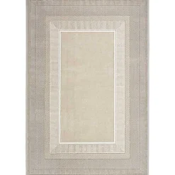 Online Kirklands Home Ivory and Gold Modern Glam Area Rug, 5x7