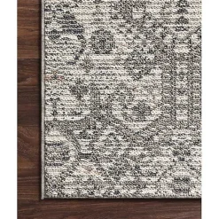 Discount Kirklands Home Ivory and Gray Column Outdoor Area Rug, 5x7
