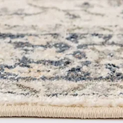 Clearance Kirklands Home Ivory and Navy Laur Vintage Area Rug, 7x9
