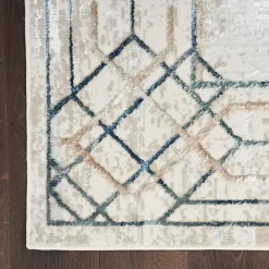 Online Kirklands Home Art Deco Bordered Area Rug, 7x9 Ivory