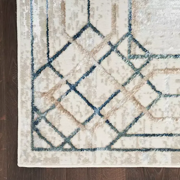 Online Kirklands Home Art Deco Bordered Area Rug, 7x9 Ivory