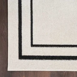 Clearance Kirklands Home Bordered Indoor/Outdoor Area Rug, 5x7 Ivory