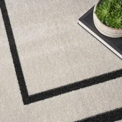 Online Kirklands Home Bordered Indoor/Outdoor Area Rug, 8x10 Ivory