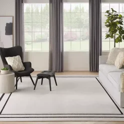 Online Kirklands Home Bordered Indoor/Outdoor Area Rug, 8x10 Ivory