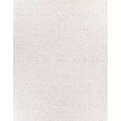 Sale Kirklands Home Ivory Botanical Bohemian Area Rug, 8x10 White