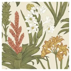 Sale Kirklands Home Botanical Villa Peel & Stick Wallpaper Ivory