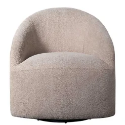 Hot Kirklands Home Boucle Barrel Swivel Accent Chair Ivory