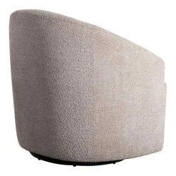 Hot Kirklands Home Boucle Barrel Swivel Accent Chair Ivory