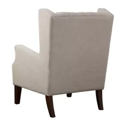Hot Kirklands Home Button Tufted Accent Chair Ivory