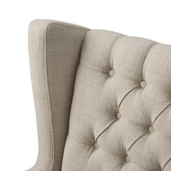 Hot Kirklands Home Button Tufted Accent Chair Ivory