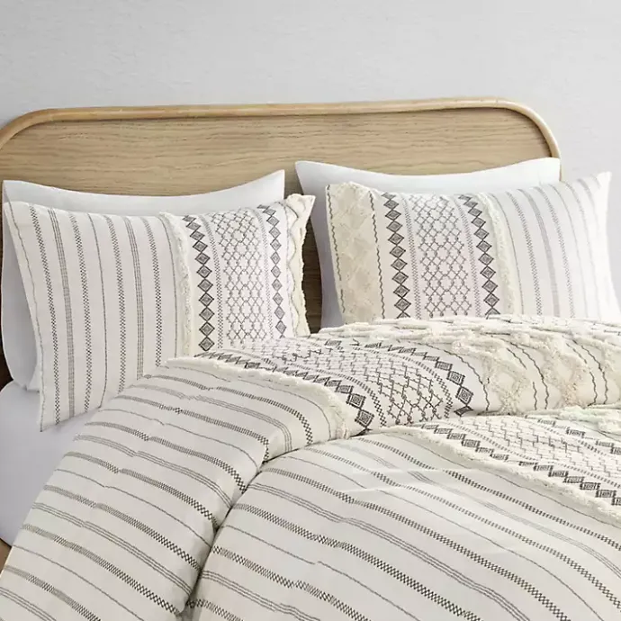 Best Kirklands Home Cotton Tufted King 3-pc. Comforter Set Ivory