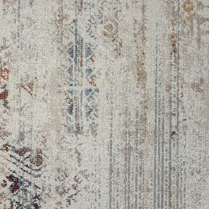 Outlet Kirklands Home Distressed Medallion Washable Area Rug, 5x7 Ivory