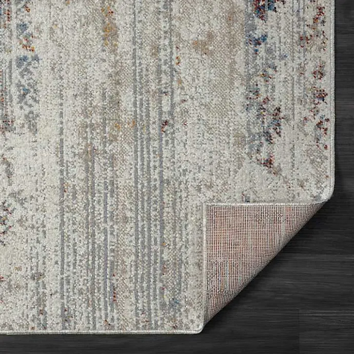Outlet Kirklands Home Distressed Medallion Washable Area Rug, 5x7 Ivory