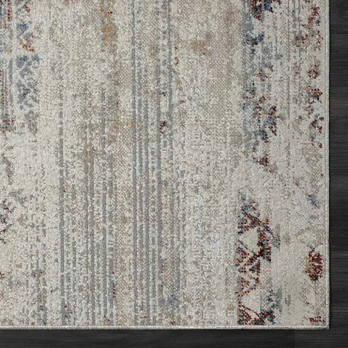 Outlet Kirklands Home Distressed Medallion Washable Area Rug, 5x7 Ivory
