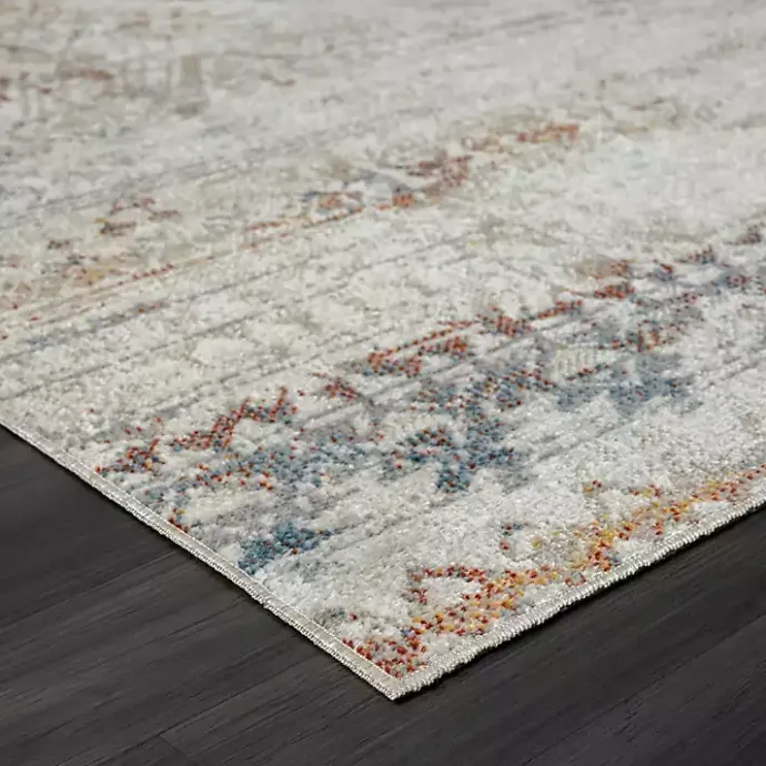 Outlet Kirklands Home Distressed Medallion Washable Area Rug, 5x7 Ivory