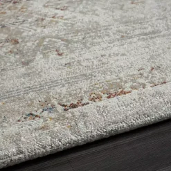 Outlet Kirklands Home Distressed Medallion Washable Area Rug, 5x7 Ivory