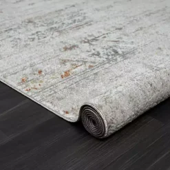 Outlet Kirklands Home Distressed Medallion Washable Area Rug, 5x7 Ivory