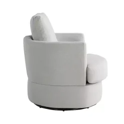 New Kirklands Home Ivory Elmhurst Swivel Accent Chair White