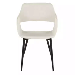 Discount Kirklands Home Faux Leather Marge Dining Chairs, Set of 2 Ivory