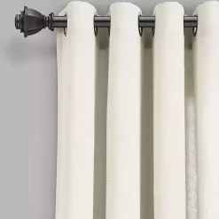 Online Kirklands Home Faux Linen Curtain Panel Set, 84 in. Ivory