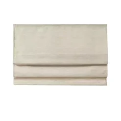 New Kirklands Home Faux Silk Room Darkening Roman Shade, 31 in. Ivory