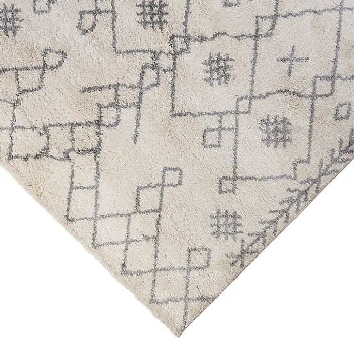 Kirklands Home Geometric Area Rug, 5x8 Ivory