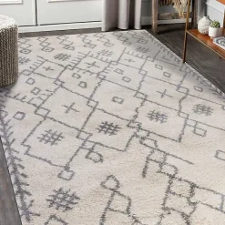 Kirklands Home Geometric Area Rug, 5x8 Ivory